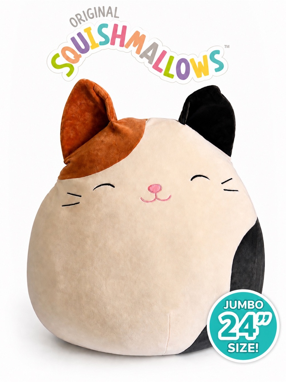 NWT Squishmallows Cam Calico Cat 24” JUMBO S24 Original Tags 2021 H